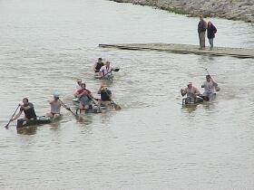 Canoe races at Bay City Rowing Club