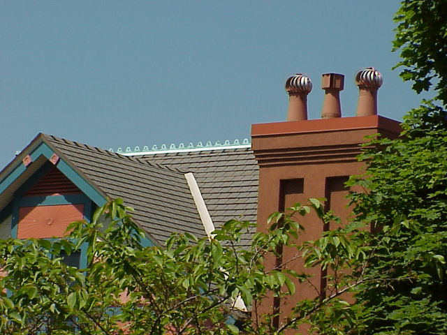 Bay City Rowing Club roof line