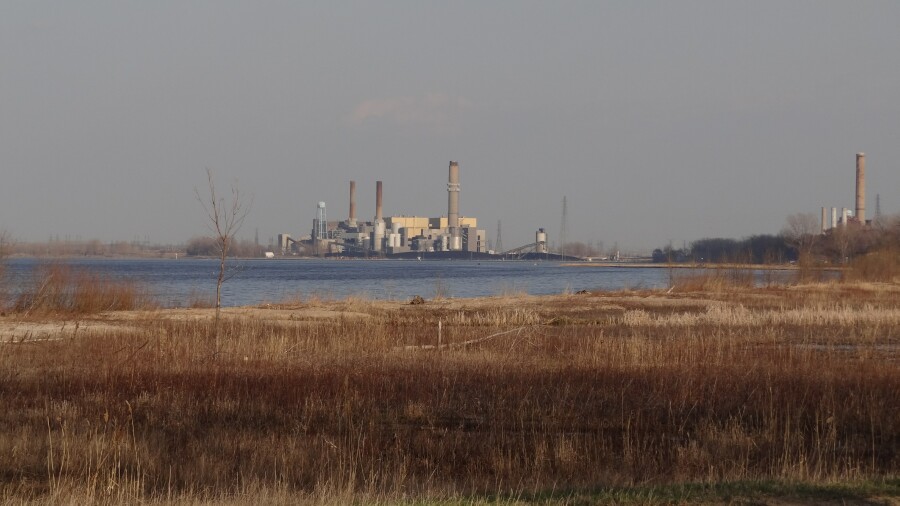 Karn/Weadock Generating Complex seen from Bay City State Park