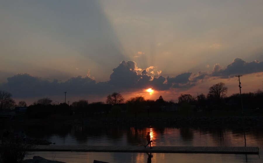 Sunset Fisherman