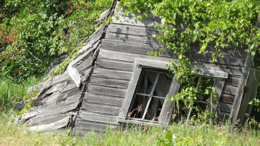 Collapsed building