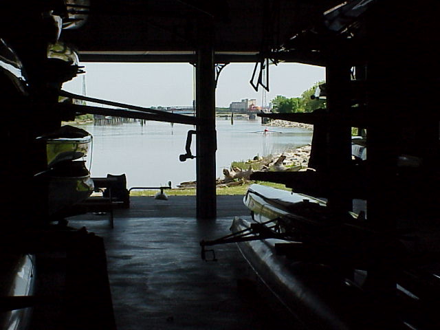 View from the Bay City Rowing boat bay