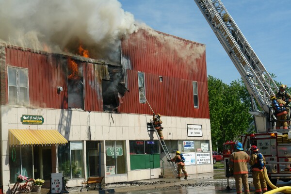 May 06 working the fire