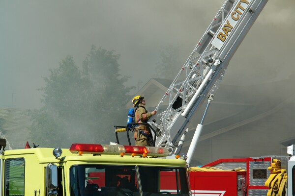 May 06 Fire ladder truck