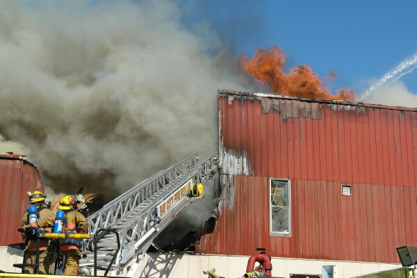 May 06 Fire through roof