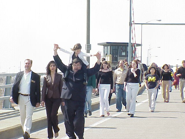 Bay City Birthday bridge walk