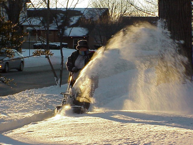 Snow blowing 2